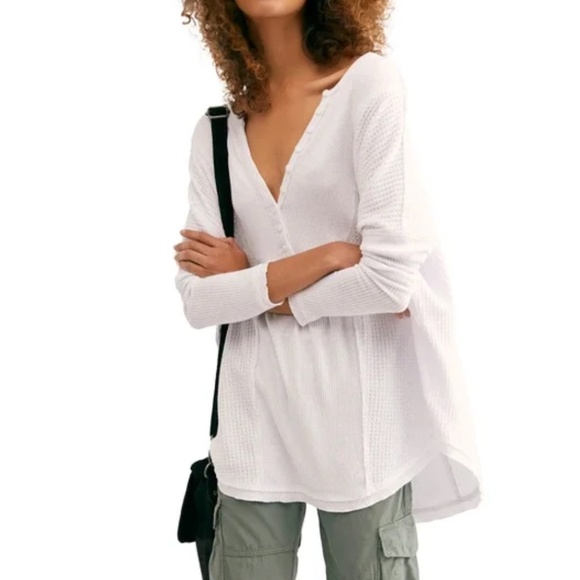 Free People "Leo Henley" Top - Picture 2 of 3